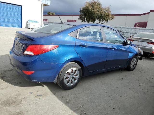 KMHCT4AE1GU052063 - 2016 HYUNDAI ACCENT SE BLUE photo 3