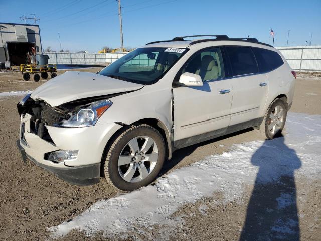 1GNKVLED5CJ276610 - 2012 CHEVROLET TRAVERSE LTZ WHITE photo 1