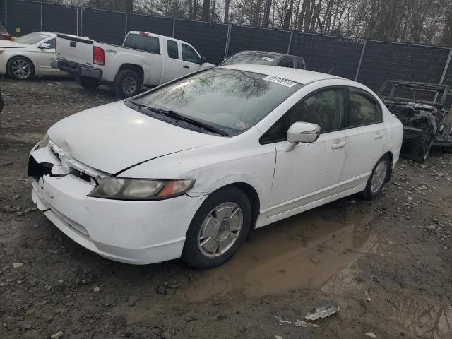 JHMFA36248S023040 - 2008 HONDA CIVIC HYBRID WHITE photo 1