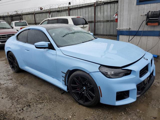 3MF13DM08P8D61938 - 2023 BMW M2 BLUE photo 4