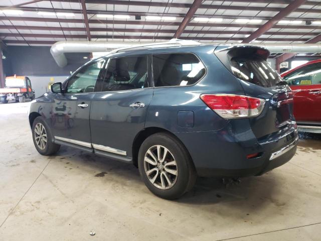 5N1AR2MM7EC696795 - 2014 NISSAN PATHFINDER S BLUE photo 2
