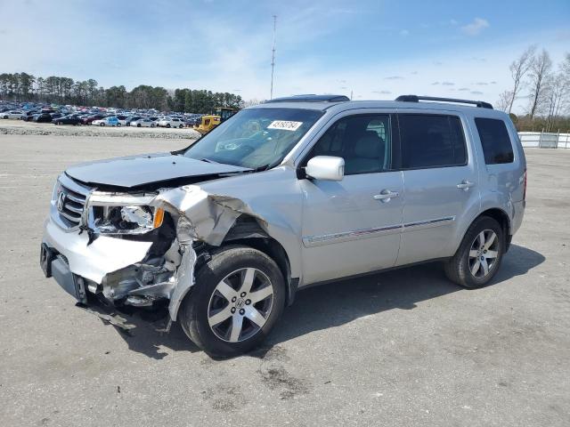 5FNYF3H99EB024554 - 2014 HONDA PILOT TOURING SILVER photo 1