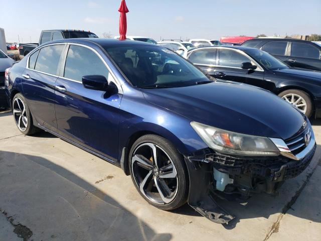 1HGCR2F31EA294768 - 2014 HONDA ACCORD LX BLUE photo 4