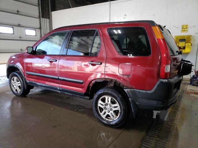 JHLRD78832C084950 - 2002 HONDA CR-V EX BURGUNDY photo 2