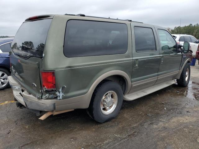 1FMNU42L7YEA92386 - 2000 FORD EXCURSION LIMITED GREEN photo 3