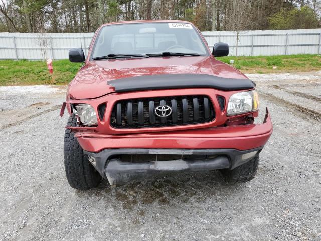 5TEWN72N42Z045555 - 2002 TOYOTA TACOMA XTRACAB RED photo 5