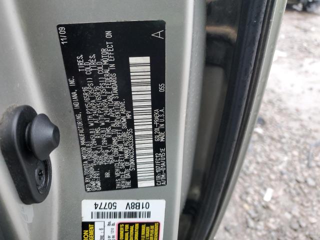 5TDKK4CC5AS339755 - 2010 TOYOTA SIENNA CE SILVER photo 14