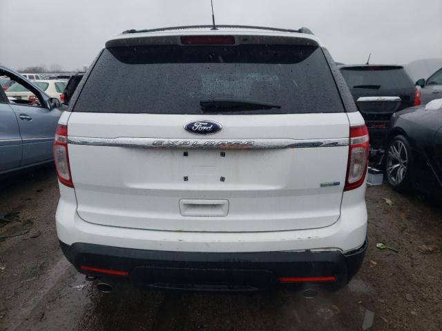 1FM5K8B80DGA50312 - 2013 FORD EXPLORER WHITE photo 6