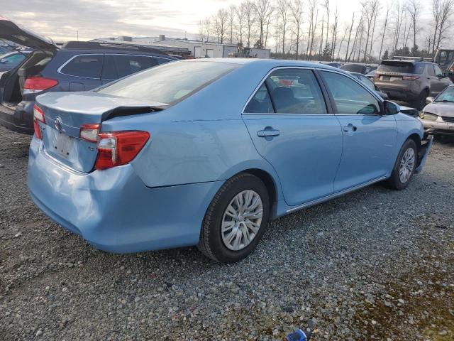 4T4BF1FK9DR294049 - 2013 TOYOTA CAMRY L BLUE photo 3
