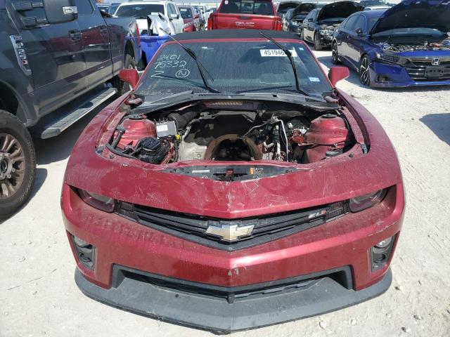 2G1FL3DP6D9803152 - 2013 CHEVROLET CAMARO ZL1 BURGUNDY photo 5