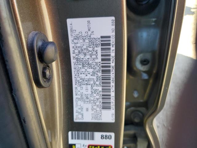 3TMJU4GNXCM133478 - 2012 TOYOTA TACOMA DOUBLE CAB PRERUNNER BROWN photo 13