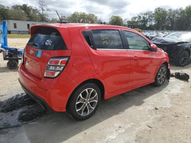 1G1JD6SH4H4172799 - 2017 CHEVROLET SONIC LT RED photo 3