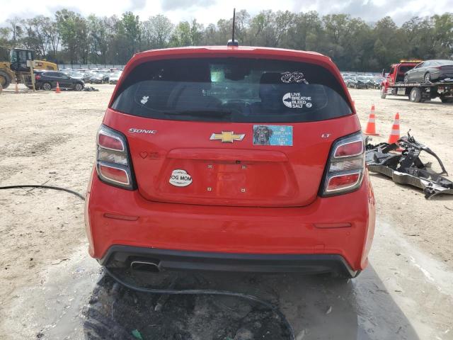 1G1JD6SH4H4172799 - 2017 CHEVROLET SONIC LT RED photo 6