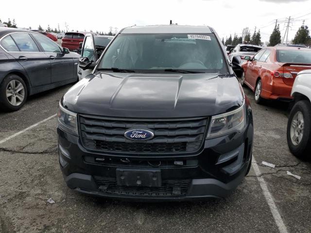 1FM5K8AR0HGC78374 - 2017 FORD EXPLORER POLICE INTERCEPTOR BLACK photo 5