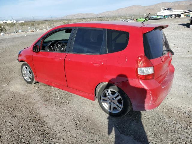 JHMGD38638S023137 - 2008 HONDA FIT SPORT RED photo 2