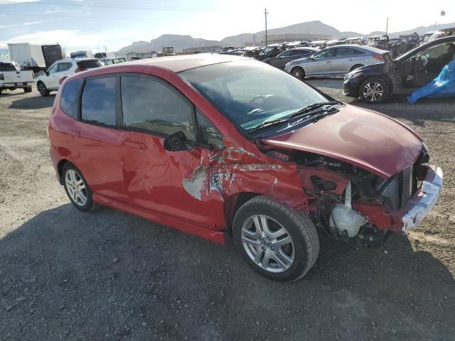 JHMGD38638S023137 - 2008 HONDA FIT SPORT RED photo 4