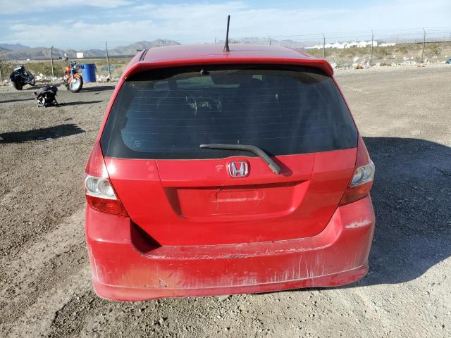 JHMGD38638S023137 - 2008 HONDA FIT SPORT RED photo 6