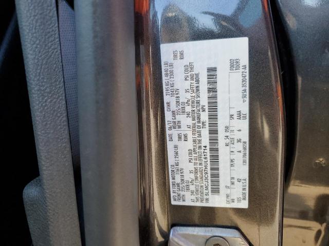 5LMCJ3C97HUL61714 - 2017 LINCOLN MKC RESERVE GRAY photo 12