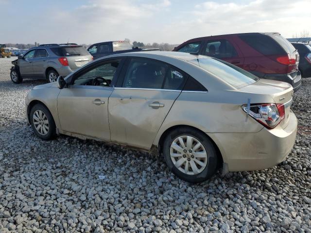 1G1PF5S95B7119185 - 2011 CHEVROLET CRUZE LT CREAM photo 2