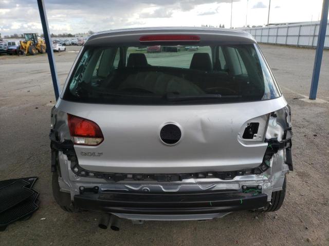 WVWBB7AJ6AW259870 - 2010 VOLKSWAGEN GOLF SILVER photo 6