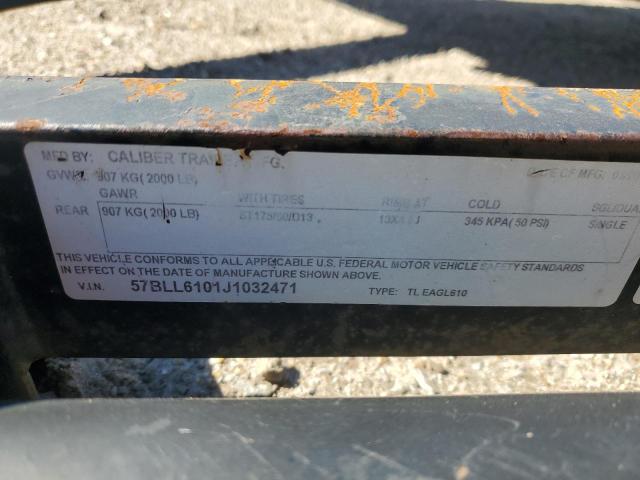 57BLL6101J1032471 - 2018 UTILITY TRAILER შავი ფოტო 10