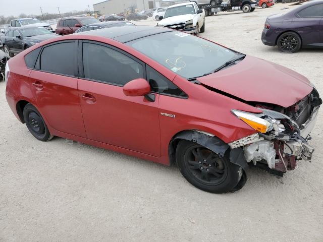 JTDKN3DU2F1905660 - 2015 TOYOTA PRIUS RED photo 4