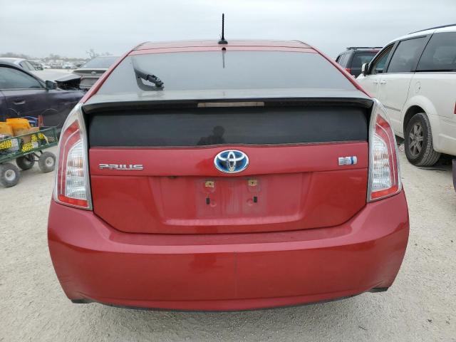 JTDKN3DU2F1905660 - 2015 TOYOTA PRIUS RED photo 6