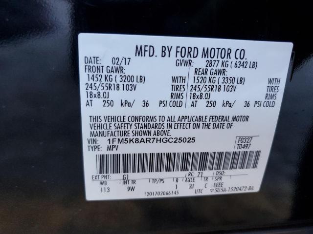 1FM5K8AR7HGC25025 - 2017 FORD EXPLORER POLICE INTERCEPTOR Qara foto 13