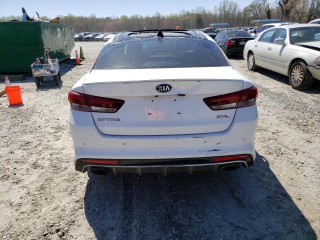 5XXGV4L20HG159583 - 2017 KIA OPTIMA SXL WHITE photo 6