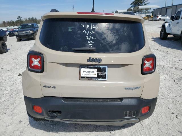 ZACCJBCB5HPE77631 - 2017 JEEP RENEGADE TRAILHAWK TAN photo 6