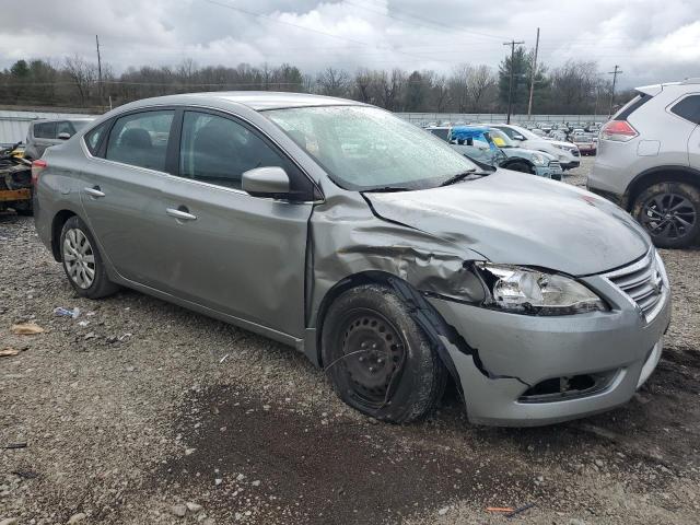 3N1AB7AP5EY278251 - 2014 NISSAN SENTRA S GRAY photo 4