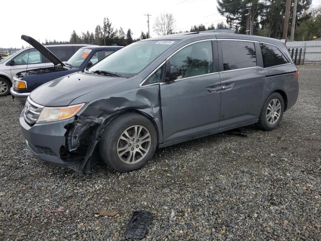 5FNRL5H60CB114204 - 2012 HONDA ODYSSEY EXL GRAY photo 1