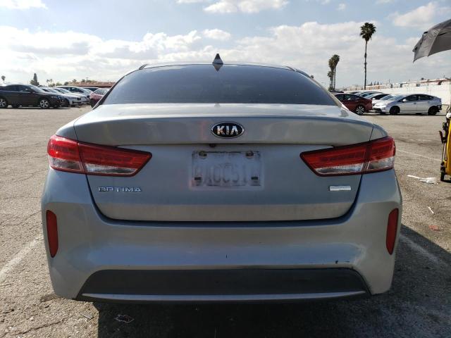 KNAGT4LE8H5010873 - 2017 KIA OPTIMA HYBRID SILVER photo 6