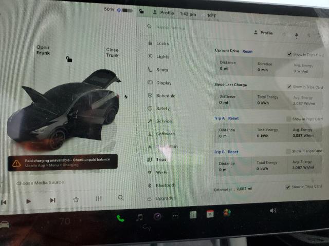 7SAYGDEF8SA339936 - 2025 TESLA MODEL Y BLACK photo 9