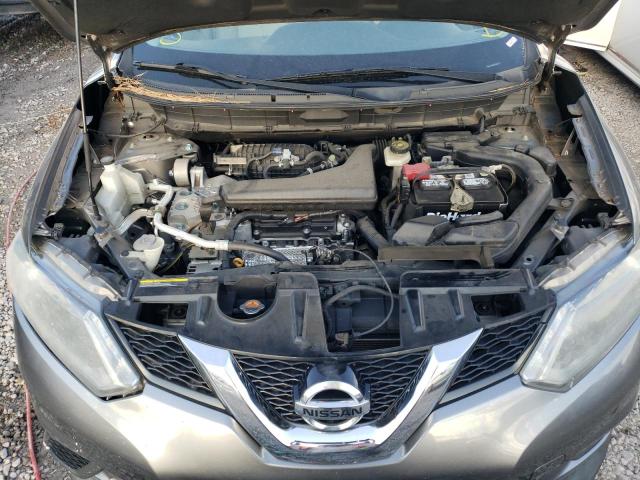 KNMAT2MT1FP559438 - 2015 NISSAN ROGUE S GRAY photo 12