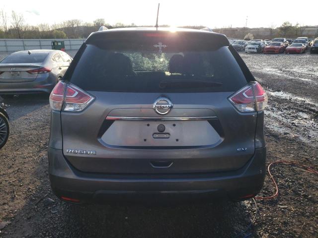 KNMAT2MT1FP559438 - 2015 NISSAN ROGUE S GRAY photo 6