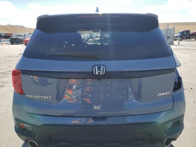 5FNYF8H57PB008950 - 2023 HONDA PASSPORT EXL TEAL photo 6