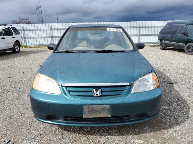 2HGES15241H615911 - 2001 HONDA CIVIC DX GREEN photo 5