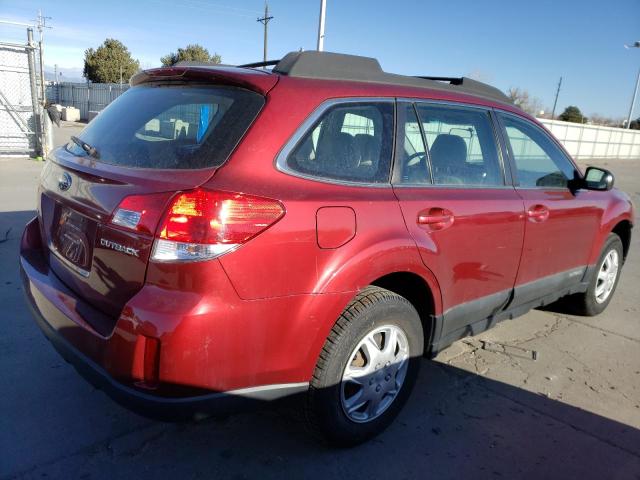 4S4BRCAC4D1247882 - 2013 SUBARU OUTBACK 2.5I RED photo 3