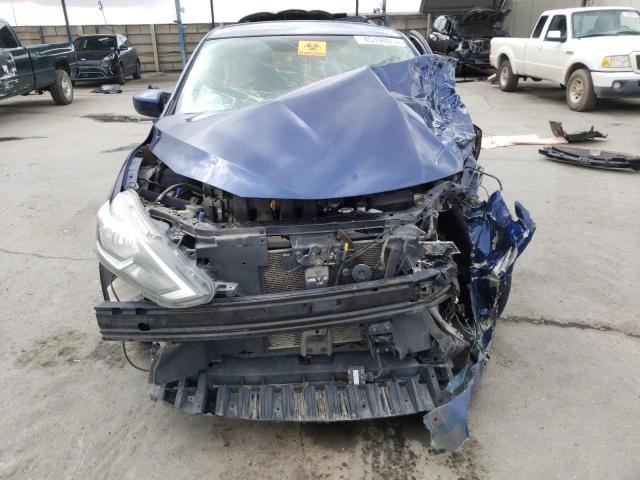 3N1AB7AP6KY252270 - 2019 NISSAN SENTRA S BLUE photo 5