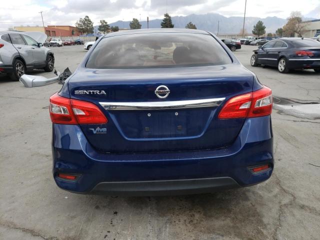 3N1AB7AP6KY252270 - 2019 NISSAN SENTRA S BLUE photo 6