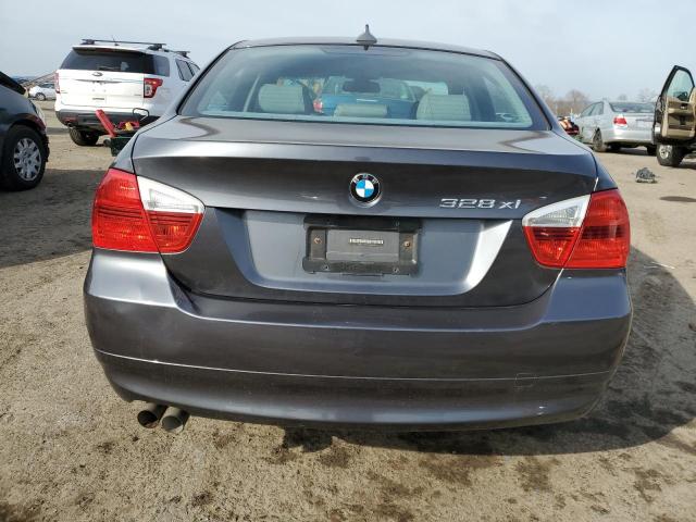 WBAVC93557KX56914 - 2007 BMW 328 XI GRAY photo 6