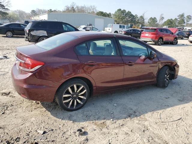 2HGFB2F92FH519854 - 2015 HONDA CIVIC EXL Qırmızı foto 3