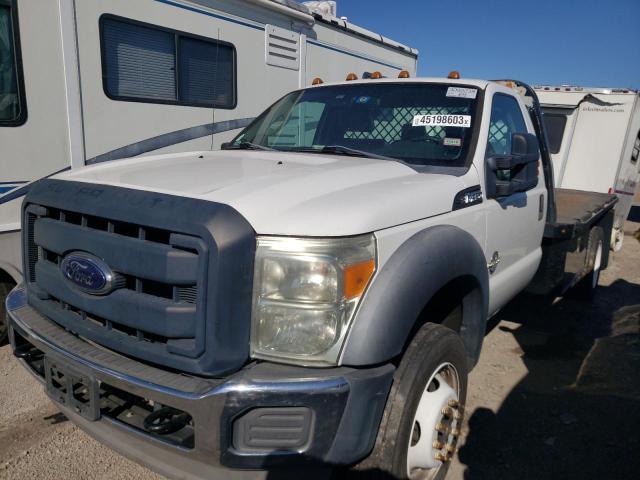 1FDUF4GT0CEC51255 - 2012 FORD F450 SUPER DUTY WHITE photo 1