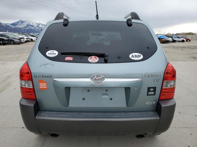 KM8JN72D15U042395 - 2005 HYUNDAI TUCSON GLS TURQUOISE photo 6