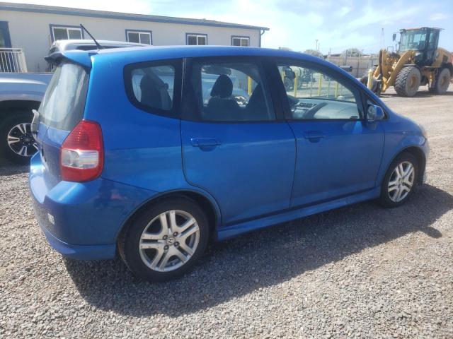 JHMGD38688S015938 - 2008 HONDA FIT SPORT BLUE photo 3