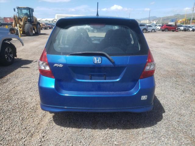 JHMGD38688S015938 - 2008 HONDA FIT SPORT BLUE photo 6