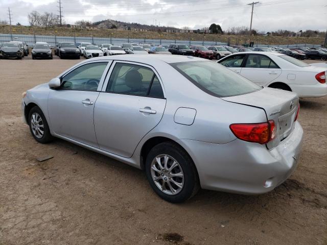 JTDBL40E19J035852 - 2009 TOYOTA COROLLA BASE SILVER photo 2