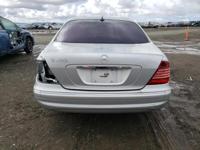 WDBNG70J04A394620 - 2004 MERCEDES-BENZ S 430 SILVER photo 6