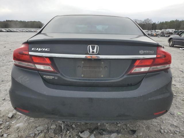 19XFB2F54DE072867 - 2013 HONDA CIVIC LX BLACK photo 6